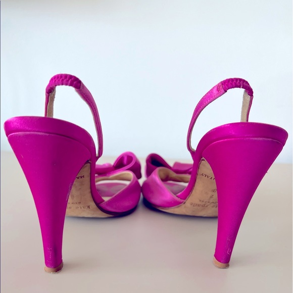 Kate spade satin bow sling back heels size 7 - Picture 7 of 9